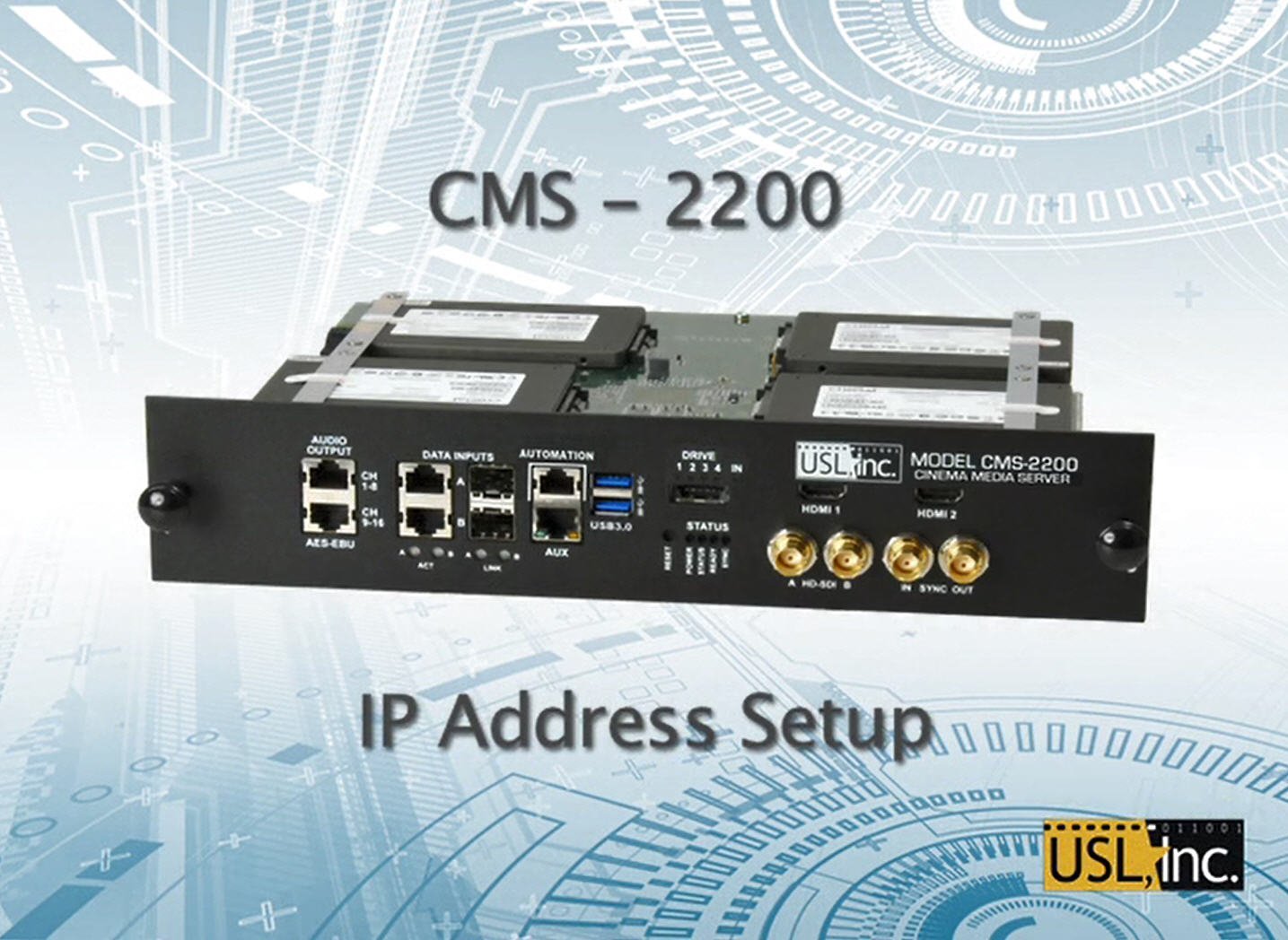 Video thumbnail for CMS-2200 IP Address Setup