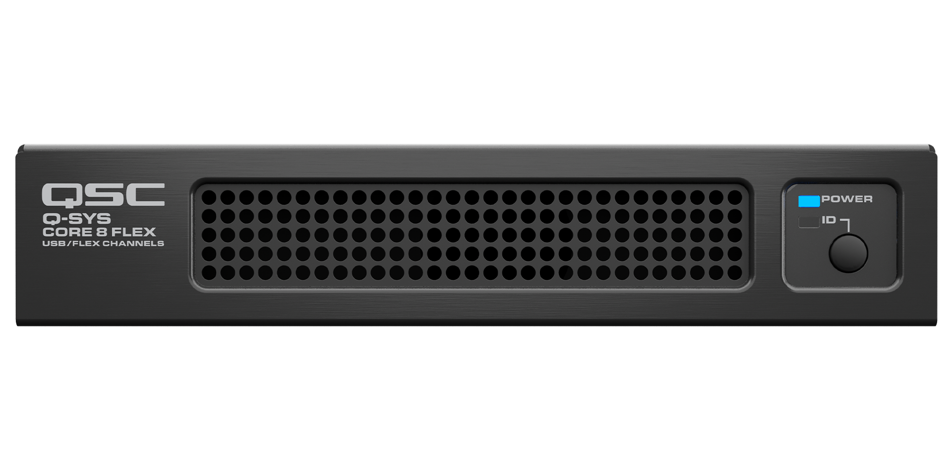Q-SYS Flex Core的正面图