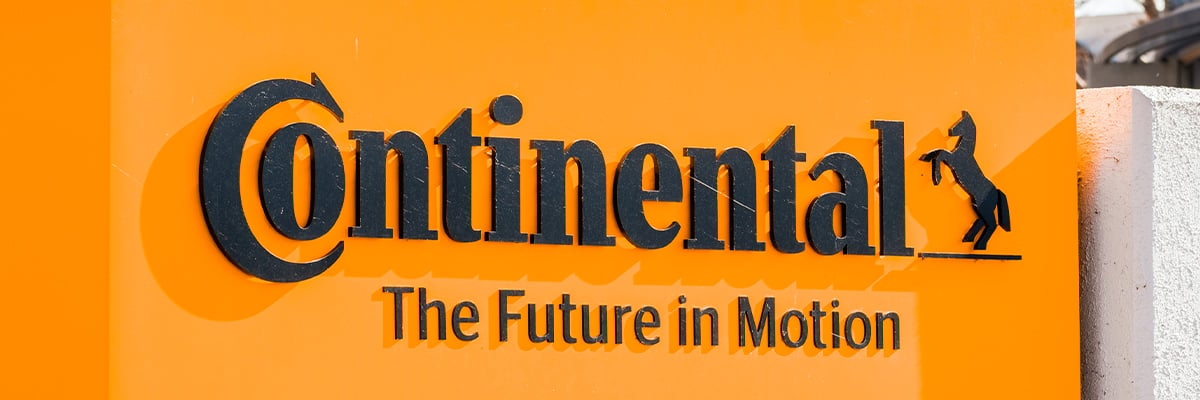 The Continental logo outside of the their buidlings